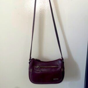 Burgundy purse with 5 Departments never worn